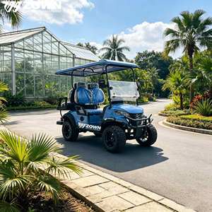 Carrito de Golf Eléctrico Todoterreno de Alta Resistencia, 6 Plazas, Neumáticos Grandes, Vehículo para Caza, Granja y Lugares Turísticos - Product Image 1