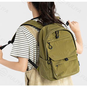 Sac à dos polyvalent Fuliya personnalisé avec pochette avant détachable, fermeture éclair étanche, grande capacité 20-36L, idéal pour les sorties d'une journée et l'école - Product Image 4