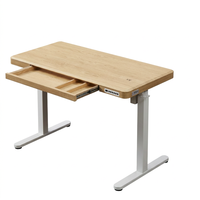 Bureau debout électrique réglable en hauteur avec interface de charge sans fil pour le bureau à domicile