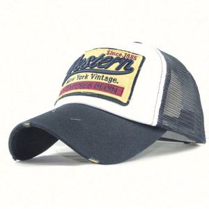 Gorra Trucker Vintage Unisex al por Mayor, Desgastada, Lavada, de 6 Paneles, con Malla, Bordado 3D Personalizado, para Exteriores - Product Image 2