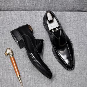 Zapatos de Vestir para Hombre, Personalizados, Nuevos, Planos, Impermeables, Transpirables, con Punta Cuadrada, Cierre de Cordones, Ligeros, para Negocios, Casual y Formal - Product Image 6