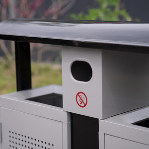Poubelles extérieures pour les agents d'assainissement, les parcs extérieurs, les sites touristiques et les ateliers. Poubelles en acier inoxydable, galvanisées - Product Image 2