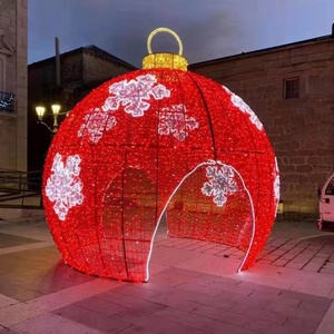 Lumière led en 3D pour projet de jardin en plein air, grande <span class=keywords><strong>décoration</strong></span>, Motif boules, pour noël, personnalisé - Product Image 3