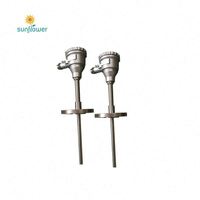 Sensor de Temperatura Pt100 WZGPK-132 WZGPK-142 con Manguera de Acero Inoxidable, Precisión Clase A