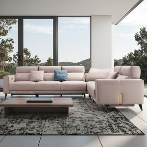 Sofá Esquinero de Lujo en Piel Genuina Sofá Reclinable Eléctrico Ajustable Multifuncional en Forma de L Muebles para Cine en Casa - Product Image 2