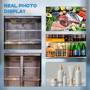 6 cửa cấp thực phẩm 304 tủ lạnh tủ đông Gelato hiển thị tủ đông tủ đông tủ lạnh áp dụng cho siêu thị - Product Image 3