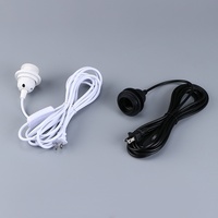 Douille de lampe spirale E27 certifiée en plastique, support de lampe, accessoires d'éclairage, rallonge LED, tête de lustre, abat-jour