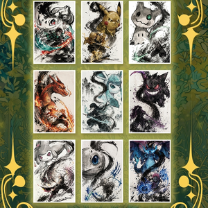 Caja Misteriosa de Cartas Coleccionables de Pokémon <span class=keywords><strong>Anime</strong></span> Japonés, Póster Acrílico, Juego de Mesa, Figura de Acción de Tanjiro Cuadrada - Product Image 1