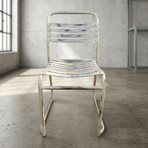Industrial Vintage <b>Portable</b> Dining Room Furniture Iron Metal Distressed Hand Painted Colorful Dining Chair Hotel Apartment Villa - Product Image 2