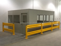 Barrière de sécurité routière à 2 nervures pour l'extérieur Barrière de route en acier 18 pouces, 42 pouces Poteaux à usage intensif 1ft-10ft Rails de protection à usage intensif