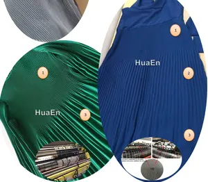 قماش منسوجات جلد من الفراء من مصنع HuaEn الأندونيسي mesin plisket zj 416 الحجاب ، abayas ، scarfs ، kaftans ، stoles ، makhanas