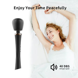 Massaggiatore Clitorideo e Vaginale Ricaricabile USB di Grandi Dimensioni per Donne, 5 Frequenze, 100% Impermeabile, Materiale in Lattice, Giocattolo Sessuale Stile AV - Product Image 3