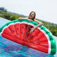 Matelas de plage gonflable pastèque, personnalisé, pour piscine, bateau, natation, nouveau