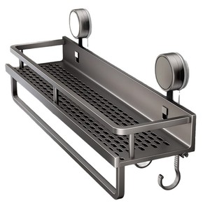 Suministro Exclusivo: Estante de Almacenamiento con Ventosa, Sin Necesidad de Perforación, para Lavabo de Baño - Product Image 4