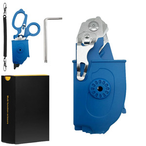Outils de sécurité multifonctionnels pour le bricolage en extérieur, cisailles de secours, brise-vitre, coupe-ceinture, pinces pliantes, <span class=keywords><strong>ciseaux</strong></span> en acier inoxydable - Product Image 2