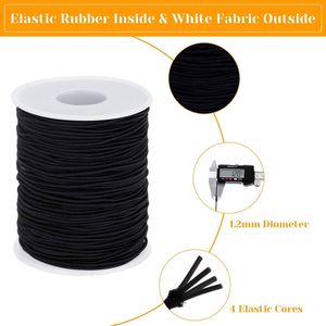Cordón Elástico Trenzado de Macramé para Pulseras y Cuerda Elástica Resistente de 1.2mm para Fabricación de Joyería, Bolsos y Zapatos - Product Image 2