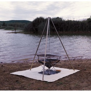 Aluminum Alloy Hanging <b>Tripod</b> 110cm Lightweight Outdoor Camping Picnic Pot Bracket - Product Image 2
