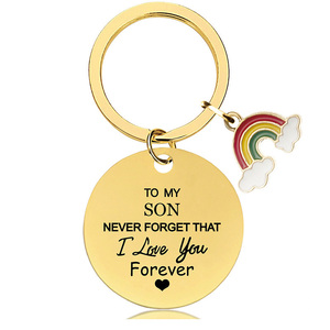 Porte-clés avec inscription "I love you <span class=keywords><strong>forever</strong></span>", en argent, or, noir, inscription "I love you", 2022 - Product Image 5