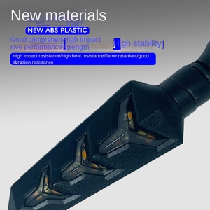 12V Motorcycle Electric Car LED <b>Fish</b> Bone <b>Lamp</b> Running Water Turn Signal Day Running Light Indicator <b>Lamp</b> for Modified - Product Image 4