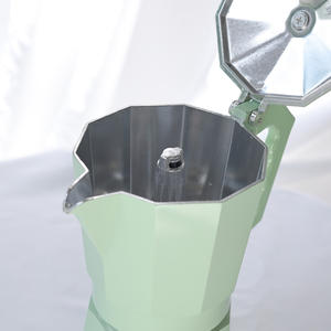 Mokapot เตาไฟฟ้า<span class=keywords><strong>ห</strong></span>ม้อต้มกาแฟเอสเปรสโซทำจากโล<span class=keywords><strong>ห</strong></span>ะพร้อมฝาปิดสำห<span class=keywords><strong>รับ</strong></span>เตาเซรามิกและเครื่องฆ่าเชื้อโอโซน - Product Image 4