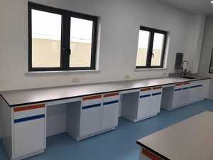 Mesa de Laboratorio de Acero Personalizada por el Fabricante, Muebles de Laboratorio Resistentes a Químicos para Sala de Laboratorio Físico - Product Image 2