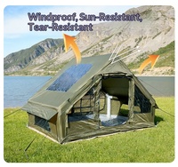 Tente de camping gonflable ShuMaoTong Green Spring Outdoor Overnight 6,3 m en tissu Oxford, monocouche, résistante à la pluie et au soleil, 1000-1500 mm