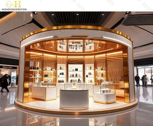 Espositore <span class=keywords><strong>di</strong></span> profumo <span class=keywords><strong>di</strong></span> lusso chiosco Design in acciaio inox espositore per profumi cassetti Display per negozio - Product Image 6