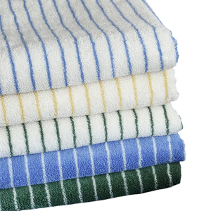 Serviettes pour adultes super absorbantes cadeau minimalisme rayé vente en gros salle de bain coton visage serviette de bain pour la maison - Product Image 1