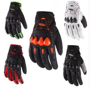 Gants de cyclisme Spot tacheté Gants de moto Protection tout-terrain Gants de course en cuir pur en fibre de carbone Équipement - Product Image 1