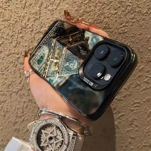 Coque de téléphone de luxe en or <span class=keywords><strong>pyramide</strong></span> pour iphone 17 16 15 Pro Max 15 14 13 12 11 accessoires de téléphone - Product Image 4