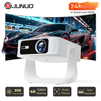 Proyector Inteligente Portátil JUNUO Q1 LED 1080P 300 Lúmenes con Altavoces Integrados, Entrada Automática de Pantalla, WiFi6 de Doble Banda, Android 9, 4K