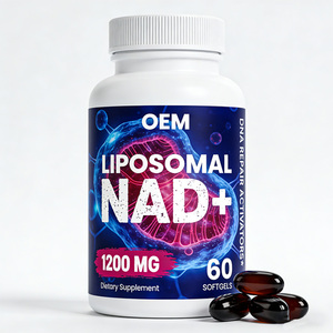 Integratore NAD+ 300mg e Resveratrolo 1200mg, Attivatori Liposomiali per la Riparazione del DNA, Integratore Alimentare a Base di Erbe, 60 Capsule Softgel - Product Image 1