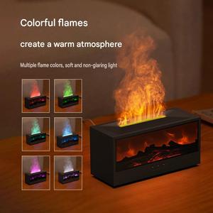 Fireplace <b>Humidifier</b> Ultrasonic Aroma Diffuser Essential Oil <b>Mist</b> Maker 1H 3H 5H Timer Cold Fogger for Home Office - Product Image 5