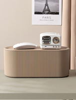 Nouvelle boîte de gestion de câbles en plastique pour bureau, anti-poussière, organisateur de câbles et multiprises avec couvercle pour la maison et le bureau