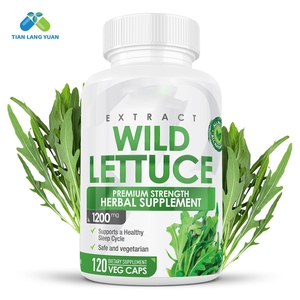 OEM kapsul selada liar alami canggih 60 suplemen <span class=keywords><strong>Herbal</strong></span> 1200mg suplemen energi Label pribadi mendukung tidur - Product Image 2