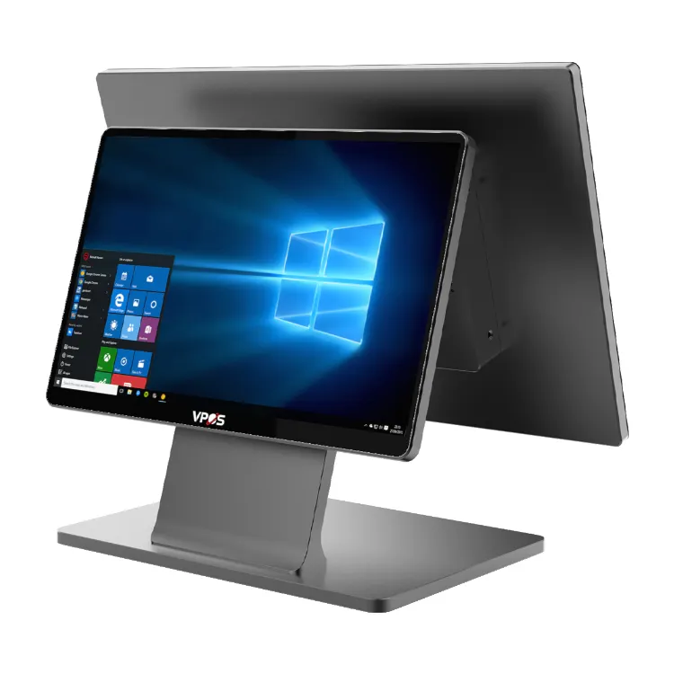 15.6 Inch Kassa Pos Systeem Leverancier Aluminium Schaal Touchscreen Pos Systeem Terminla Groothandel