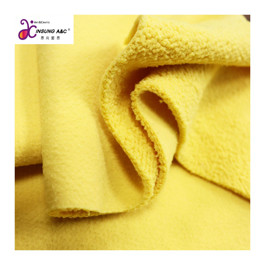 Custom Super Soft 100% Polyester Double Sided Fleece Fabric for Blanket Home Textile