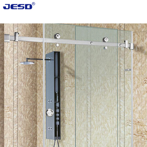 Nhà Máy Giá phòng tắm cửa kính <span class=keywords><strong>SS</strong></span> 304 vàng kính trượt tắm cửa phần cứng kính tắm cửa trượt Kit - Product Image 6