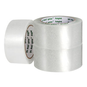 아크릴 접착 단면 BOPP 물 활성화 투명 포장 테이프 카톤 씰링을위한 맞춤형 로고 - Product Image 1
