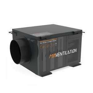Filtre à air et boîte <span class=keywords><strong>de</strong></span> purification en métal à montage sur <span class=keywords><strong>conduit</strong></span> avec filtre HEPA pour systèmes HVAC <span class=keywords><strong>de</strong></span> gymnases et écoles 100 mm - Product Image 1