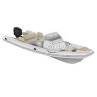 Bateau semi-rigide en aluminium Hypalon pour yacht sportif, moteur hors-bord disponible, fourni par l'usine