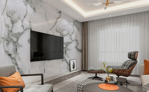 Wholesale Price High Glossy Hot Sale 3mm Waterproof UV Panel Pvc Artificial Marble Sheet for Wall for Home Decoration - Product Image 6