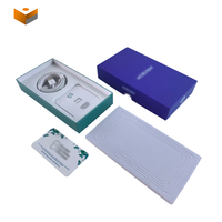 Boîte de téléphone rigide personnalisée avec logo imprimé en usine, avec insert floqué, boîte d'emballage pour téléphone portable, pour ensemble d'appareils électroniques