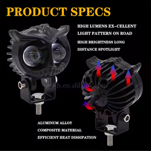 Owl thiết kế dual-màu <span class=keywords><strong>Led</strong></span> Xe Máy Đèn lái xe phụ trợ Đèn sân khấu và đèn sương mù với đèn pha <span class=keywords><strong>Laser</strong></span> - Product Image 4