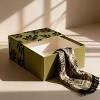 Boîtes Cadeaux de Vêtements en Carton Stratifié Mat, Boîtes à Foulards Coulissantes de Luxe à Logo Personnalisé avec Dorure à Chaud