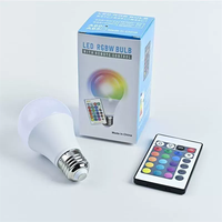 Smart RGB LED Bulb E27 Screw 16 Colors Dimmable for Room Ambiance