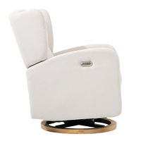 Canapé moderne de luxe de haute qualité, meubles en tissu, fauteuil inclinable électrique simple pivotant pour salon