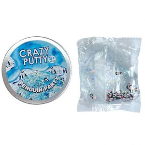 Ocean Crystal <b>Slime</b> Putty <b>Toy</b> Mermaid Blue Glitter Shell Charm Sensory Fidget Party Supplies Wholesale Tin Gift - Product Image 5