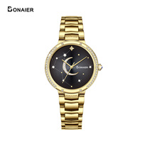 Montre à quartz tendance pour femme BONAIER, marque la plus vendue, montre-bracelet pour un usage quotidien L091