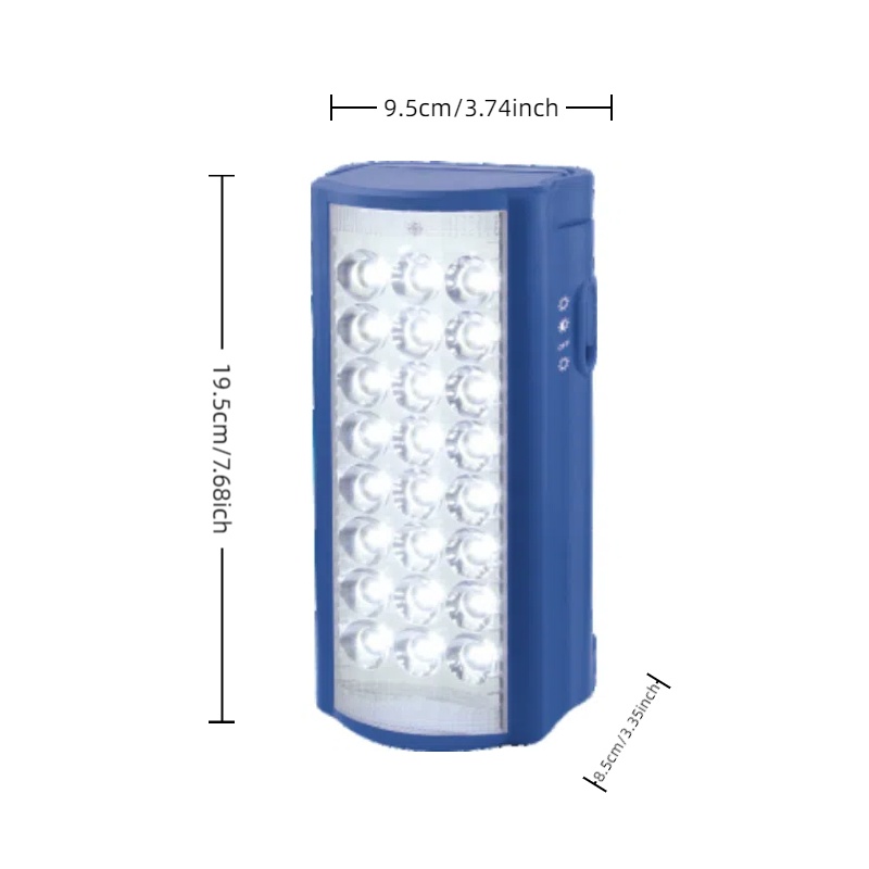 Заводская распродажа 24 шт. SMD LED Latern AC аварийный Latern со свинцово-кислотной батареей и солнечной панелью для кемпинга